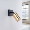 Kinkiet WINX czarny/złoty (SL.1382) - Sollux Lighting
