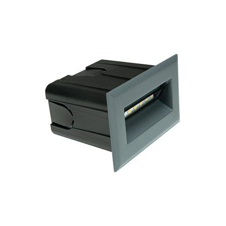 OUTDOOR STEP LIGHT LED 3W 3000K ALUMINIUM GRAPHITE (E323 Zambelis) - Zambelis