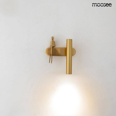 MOOSEE lampa ścienna BOY TUBE R złota (MSE1501100479) - Moosee