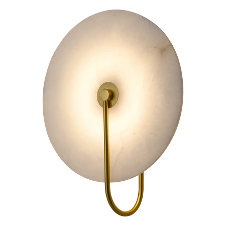 Marmurowy Kinkiet Cyntia 1xLED złoty  (WL0115) - Yaskr