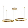 Lampa wisząca CIRCLE 80+80 LED złoty połysk na 1 podsufitce (DN924-80+80 gold) - Step into Design