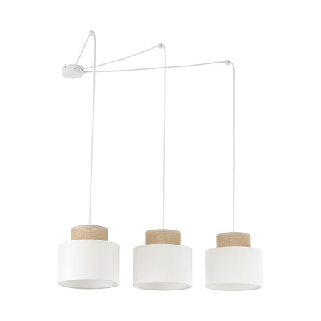 Kaskadowa lampa wisząca DUO WHITE JUTA 3 (2345) - TK Lighting
