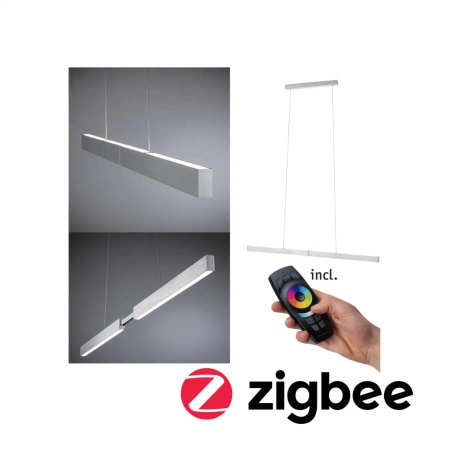 Lampa wisząca APTARE  LED Zigbee 1x18W  2700K biały mat (PL79889) - PAULMANN