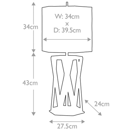 Lampa stołowa Apollo (APOLLO-TL) - Elstead Lighting