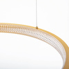 PENDANT LIGHT 50W 3000K ALUMINIUM-ACRYLIC DIMMABLE ANTIQUE GOLD BRASS (2007 Zambelis) - Zambelis