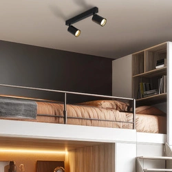 Reflektory na listwie AMIS BLACK  LAMPA SUFITOWA 2 (10633) - TK Lighting