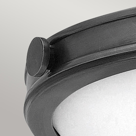 Średni plafon Collier - 3 źródła światła - Zgaszona czerń (HK-COLLIER-F-M-BX) - Elstead Lighting
