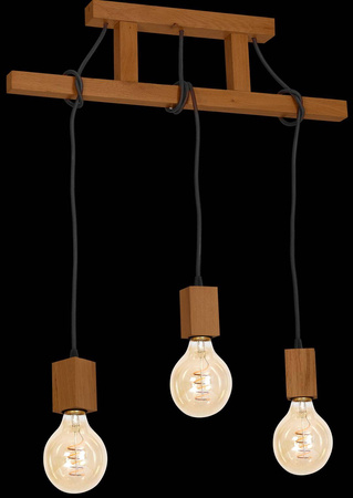 Lampa Wisząca JACK 3xE27 Dąb (MLP4357) - Milagro