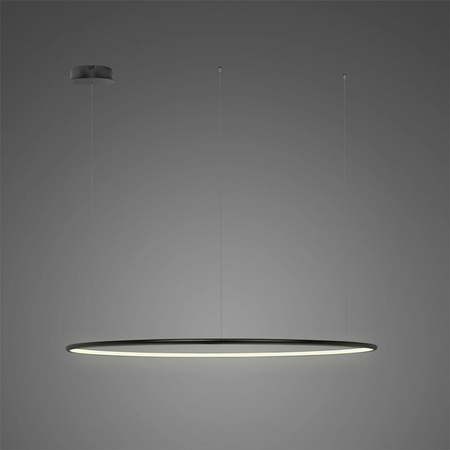 Lampa wisząca Ledowe Okręgi No.1 CO 100cm 3k czarna Dali (LA073/CO_100_in_3k_black_Dali) - ALTAVOLA DESIGN