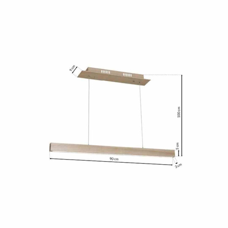 Lampa Wisząca TIMBER 18W LED (MLP568) - Milagro