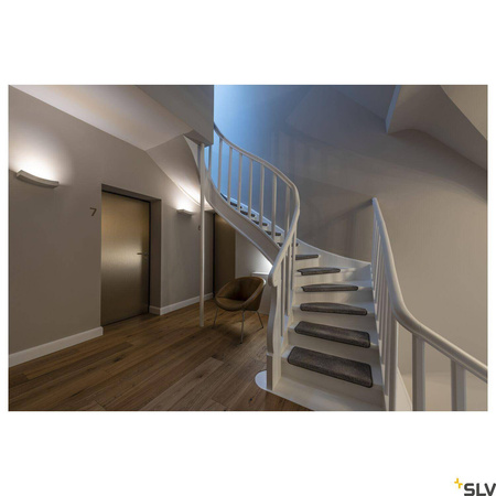 PLASTRA 102 CURVE, lampa ścienna, biały gips, QT-DE12, maks. 100 W (148012) - SLV