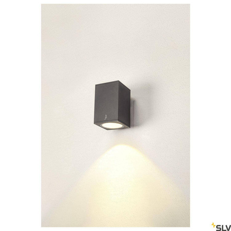 ENOLA SQUARE L, single, lampa ścienna natynkowa LED outdoor, kolor antracytowy CCT 3000/4000K (1003437) - SLV