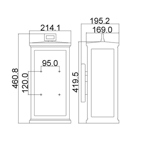 Kinkiet zewnętrzny Roscoe (FE-ROSCOE-L) - Elstead Lighting