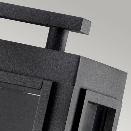 Mała latarnia naścienna Sutcliffe - 1 źródło światła - Stary cynk/ Antyczny nikiel (QN-SUTCLIFFE-S-AZ) - Quintiesse