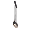 LINE LIGHT 4XE27 BLACK MATT CHROME CLASS (22142 Zambelis) - Zambelis