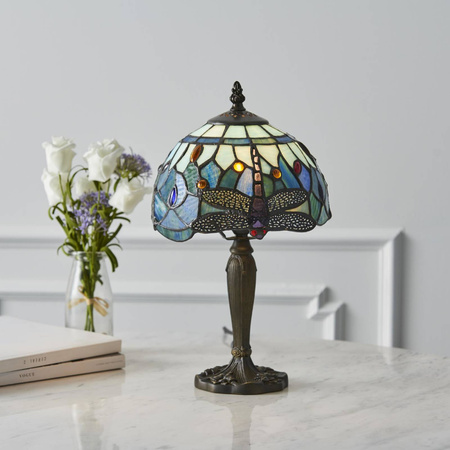 Lampa Stołowa Dragonfly blue (64088) Tiffany