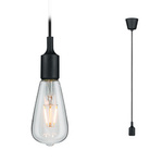 Ketil Lampa wisząca IP44 max. 1x20W E27 Czarny 230V silikon/Tworzywo sztuczne (PL50346) - PAULMANN