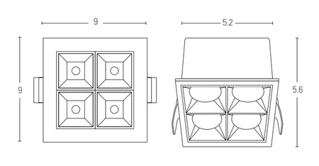 DOWNLIGHT SPOT LED 12W WHITE (S102 Zambelis) - Zambelis