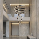 Ozdobna długa lampa wisząca RIBANA 3-STEP DIMM BK (AZ6780) Azzardo