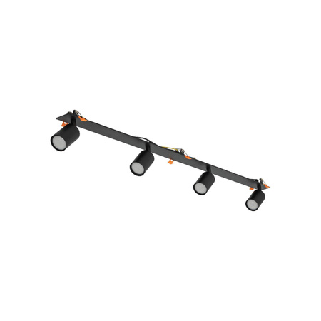 NEX BLACK 4XGU10 LAMPA SUFITOWA PODTYNKOWA (10801) - TK Lighting