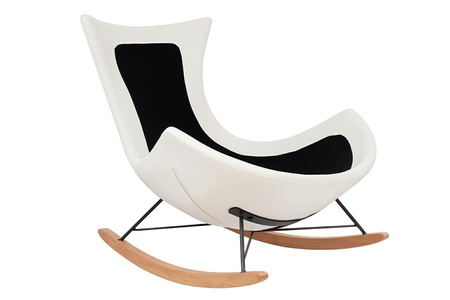 Fotel bujany OTILIA TEDDY biały (KH0101009495) - King Home