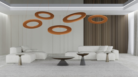 NEXO Z3 - lampa zwieszana pozioma - Zielona szałwia - średnica 50 cm - 4000K (5228) - ANTIGO