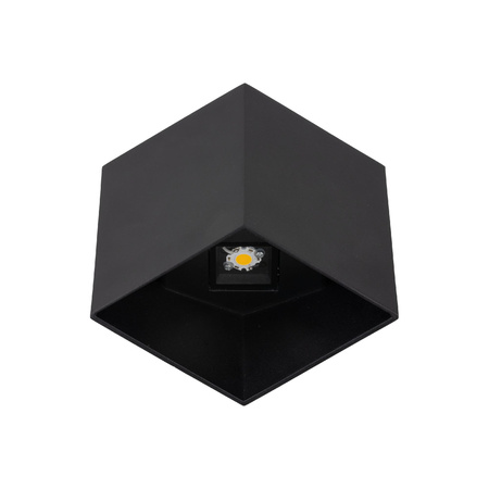 Kwadratowy kinkiet na elewację CUBE BLACK KINKIET LED IP 54 (18182) - TK Lighting