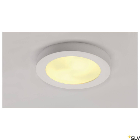 PLASTRA 105, lampa sufitowa, TC-DSE, okrągła, biały gips, maks. 50 W (148001) - SLV