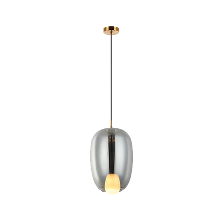 PENDANT LIGHT G9 SMOKE GLASS - GOLD MAT (22056 Zambelis) - Zambelis