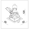 Oprawa LED JANE OK-GU10 Black IP20  (03351B) - ZARlight