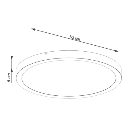 Plafon ONYX 60 biały LED 3000K (SL.1249) - Sollux Lighting
