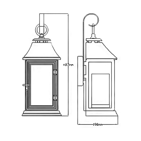 Kinkiet zewnętrzny Shepherd (FE-SHEPHERD-2M) - Elstead Lighting