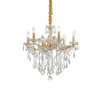 Złoty żyrandol FLORIAN SP6 (35635) Ideal Lux - 6 "świeczek"