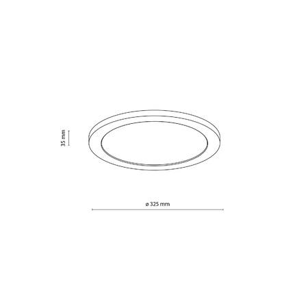 Plafon AQUA WOOD BUK Ø30 LED (18004) - TK Lighting