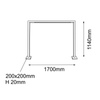 Lampa stojąca ogrodowa Taketa - Antracyt (1140 mm)   (9937) - Shilo Garden
