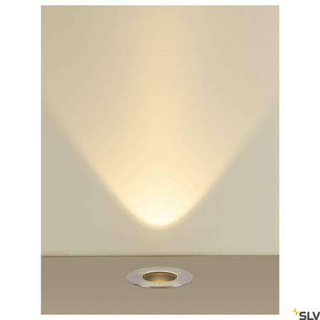 DASAR® M, lampa gruntowa do wbudowania, okrągła pokrywa, łącznie z zasilaczem DALI ze stali nierdzewnej (1007810) - SLV