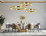 MOOSEE lampa wisząca RING LUXURY 70 złota (MSE010100170) - Moosee
