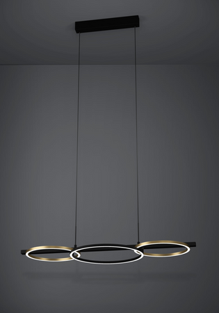 Lampa wisząca LANACERA czarna (390087) - EGLO