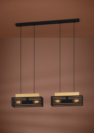 Lampa wisząca CIDRAZ czarna (390164) - EGLO