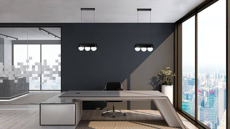 Lampa wisząca DROPS 3 czarna (MSE010100273) - Moosee