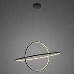 Altavola Design: Lampa Ledowe Okręgi No. 2 czarna Φ100 cm in 3k (LA074/PX_100_in_3k_black) - ALTAVOLA DESIGN