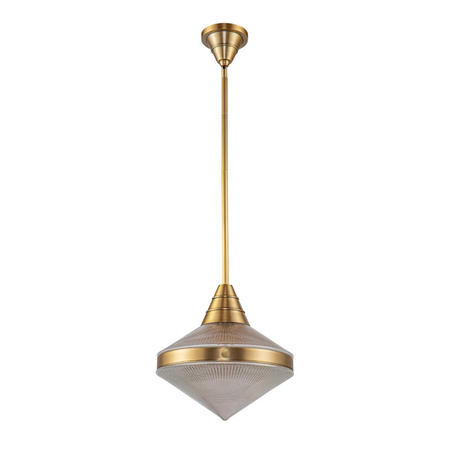 Lampa wisząca Willard - 1 źródło światła - Vintage mosiądz (QN-WILLARD-P-VBS-PG) - Quintiesse