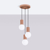 Lampa wisząca HALO 3P mocca (SL.1735) - Sollux Lighting