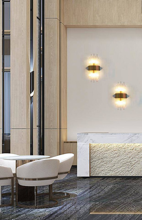 MOOSEE lampa ścienna PORTOFINO złota (MSE010400201) - Moosee