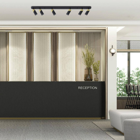 NEO BLACK GOLD SPOT 6xGU10 (ML0283) - Milagro