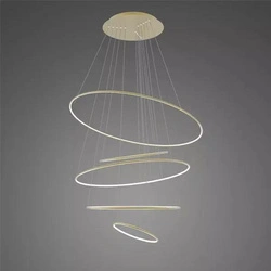 Lampa wisząca Ledowe Okręgi No.5 150cm 3k złota Dali (LA085/P_150_in_3k_gold_Dali) - ALTAVOLA DESIGN
