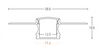 TRIMLESS ALUMINIUM PROFILE 2m + 2m OPAL PC COVER (20203 Zambelis) - Zambelis