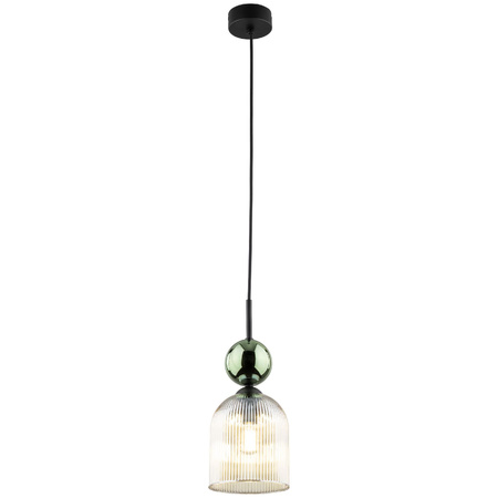 SOPHIA GREEN COGNAC LAMPA WISZĄCA 1XE14 (11146) - TK Lighting