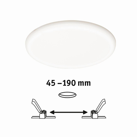 Veluna VariFit Panel LED IP44 22W 4000K 3-st ściemniane 215mm Tworzywo sztuczne (PL93068) - PAULMANN