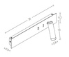 READING LIGHT LED 3W WITH BACKLIGHT 10W BLACK (H54 Zambelis) - Zambelis